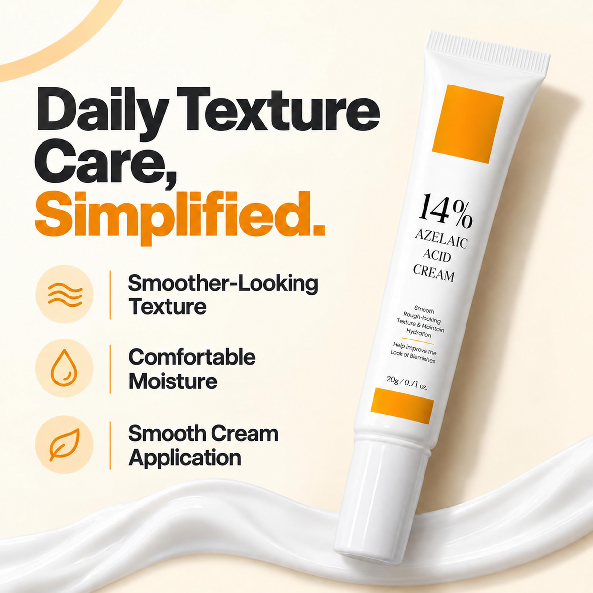 Azelaic Acid Face Cream – Texture Smoothing & Skin Refining